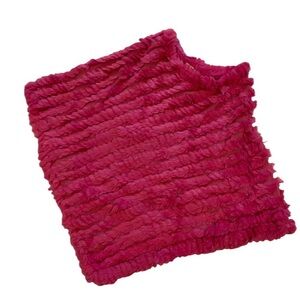 Wilsons Leather Vibrant Pink Fur Accent